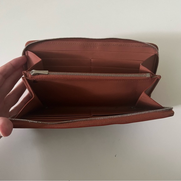 Celine Bicolor Leather Zipper Wallet - Picture 2 of 14